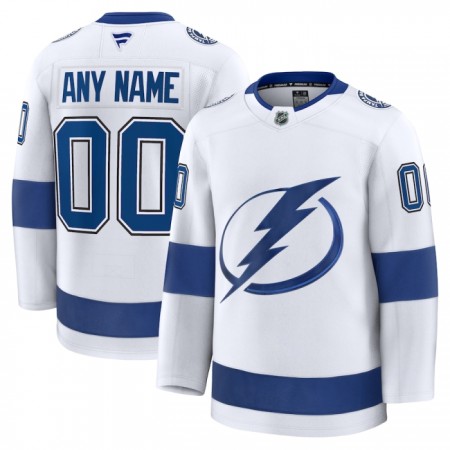 Tampa Bay Lightning Hockeydrakt Custom Fanatics Premium 2024-25 Hvit Borte - Herre